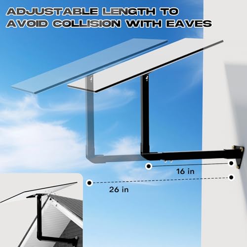 PFNRTH 26-Inch Adjustable Starlink Wall Mount Kit for Standard 4/4X (Gen 3) - size: Gen 3 Wall Mount
