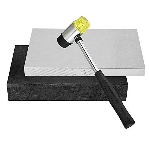 Steel and Rubber Block 2 Pcs Work Bench Blocks 4" x 6"(10cmx15cm) - color: Steel and Rubber Block, size: 4" x 6"