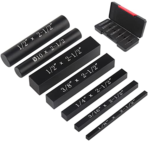 EANOSIC Setup Blocks Height Gauge Set, 7pcs Precision Aluminum Setup Bars for Router and Table Saw Accessories Woodworking Set Up, Bars Include Laser Engraved Size Markings - style: 7 Pcs-INCH