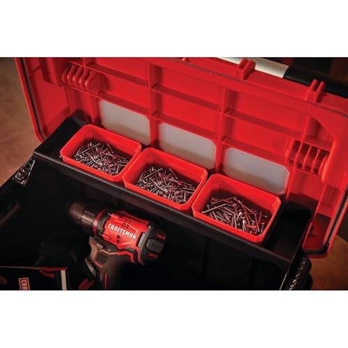 CRAFTSMAN Tool Box, Tool Storage, Lockable, Red/Black, 20 Inch (CMST20320L) - style: 20in Tool Box