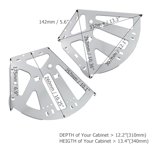 Coshar 2Pcs 3 Layers Shoes Drawer Hinges Fan Shape Shoe Cabinet Rack,Grey | 3 Layers,Stainless Steel Shoe Cabinet Rack Flip Frame, Replacement Fittings, Furniture Parts Hardware - color: Gray, size: 3 Layers