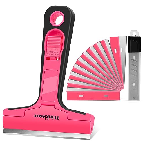 THINKLEARN Razor Blade Scraper, Razor Scraper with 20Pcs 4" Blades - color: 21pcs Scraper Tool