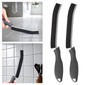 TQRR 2 Pcs Cleaning Brush, Grout Brush, Hard Bristle Crevice Cleaning Brush - color: Gray