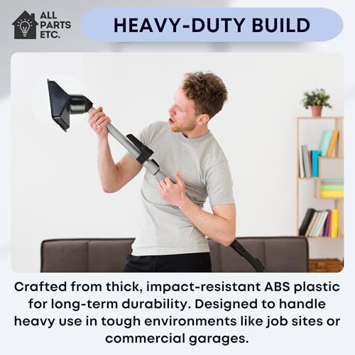 2.5" Utility Nozzle Attachment for Shop Vac – Wet Dry Vacuum Tool for Saw Dust, Woodworking, Carpentry, Garage & Construction Cleanup – Fits 2-1/2 Inch Hose Connections - size: Utility Nozzle