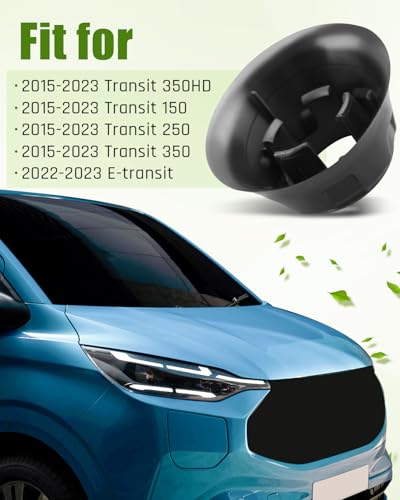 Rear Cargo Door Bumper Magnet Stop Cover Fit for Transit 150 250 350 350HD 2015-2023, Fit for E-transit 2022-2023, Replacement BK3Z16758AC BK3Z-16758-AC, 1 Pair