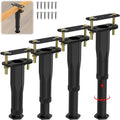 4 PCS Adjustable Height Center Support Leg for Bed Frame (6.5"-11") - color: 4pcs (6.5"-11") Rigid Plastic