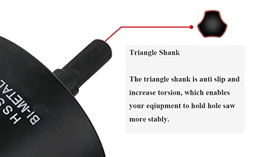 Hole Saw Drilling Cutter Tool for Wood Material 80mm/3.15" Cutting Dia - color: black, size: 3-5/32"