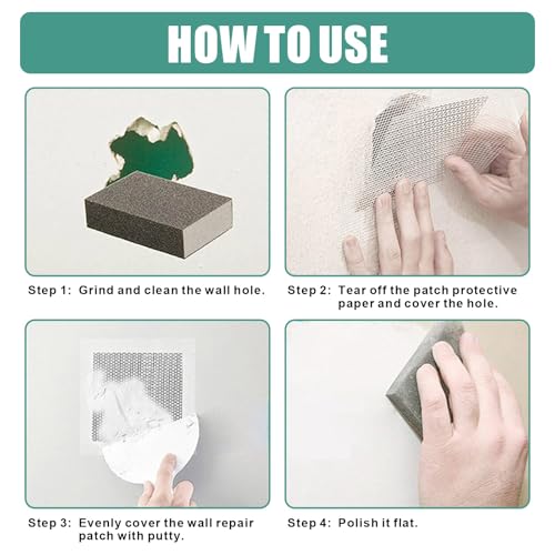 8Pcs 12 Inch Drywall Patch, Wall Repair Patches Wall Hole Repair Patch - size: 12 Inch_8Pcs