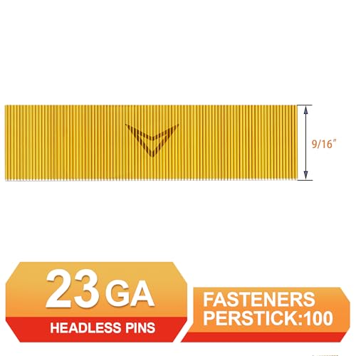 23 Gauge Pin Nails,Headless Pinner,9/16",10000pcs - size: 9/16"---10000pcs