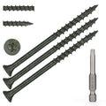 Wood Screws #10 x 3’’, T25 Star Torx Drive Flat Head Deck Screws, Green, 67Pcs (1lb) - color: Green, size: 10X3’’