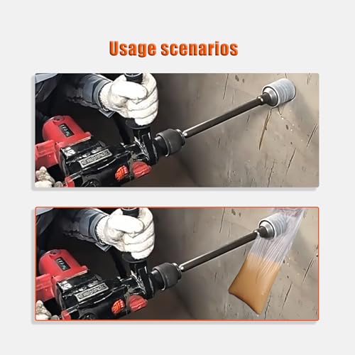 CATITO 11 Piece Set of Concrete Hole Saw (30mm 40mm 50mm 65mm),Concrete Hole Saw Kit for Concrete with SDS Plus Shank Connecting Rod and 5pcs dust Bag, Cement|Brick Stone|Wall. - size: 4PCS