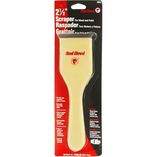 Red Devil 3050 2-1/2" Double-Edge Paint Scraper - size: 2.5 inch, style: Double Edge