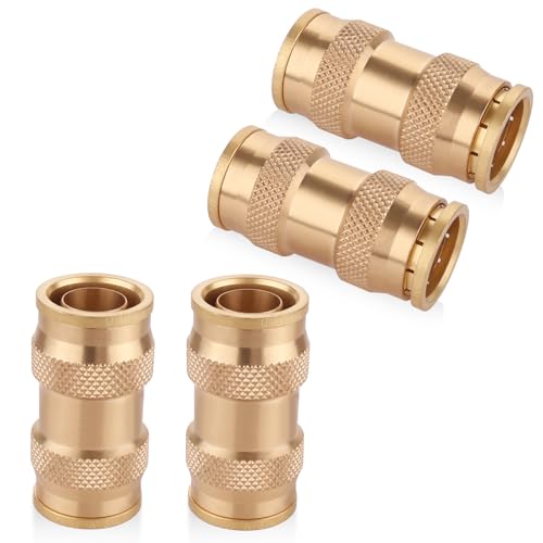 Brass DOT Quick Push to Connect, 3/4" Air Brake Union Push in - color: 2PCS DOT Push-to-Connect, size: 3/4" Od