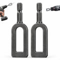 Electric Drill Wire Twisting Tool, Heavy Duty Wire Twister Attachment with 1/4" Hex Shank, Alloy Steel Wire Twisting Bit for Fence Wiring, Rebar Tying, Construction & Industrial Use, (9# 2pcs) - color: Grey