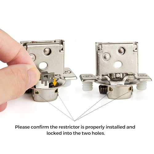 86 Degree Cabinet Door Angle Restriction for Soft Close Hinges,20 Pack