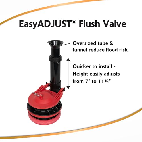 Korky Large 3-Inch Toilet Flush Valve Kit – Fits Many Brands - 5030