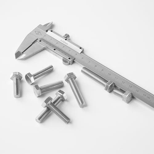 M8 x 40mm 45mm 50mm 55mm 60mm Hex Bolts, Hexagon Head Screws, 304 Stainless Steel(A2-70), Metric Fully Thread, Bright Finish, Assortment Kit 20PCS - size: M8x40-60mm(20PCS)