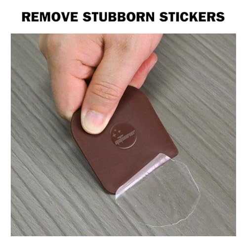 Pan Scraper, 5 Pcs Pot & Dish Scraper Plastic, Sturdy Scraper Kitchen Tool (Pack of 2) - color: Brown, size: 5 Pcs (Pack of 2)