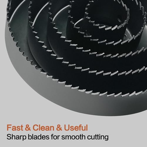 Hole Saw Set, 19Pcs Hole Saw Kit with 3/4" to 5" (19mm-127mm) Saw Blades, Mandrels, Drill Bits, Installation Plate, Hex Key, Ideal for Soft Wood, Plastic, PVC Board, Drywall with Storage Case - style: Hole Saw 19pcs