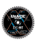 7-1/4-Inch 48-Tooth Circular Saw Blade, 5/8-Inch Arbor, Ferrous Metal, Steel Cutting Blade, Carbide Tip, Thin Kerf, for Channel, EMT Conduit, Angle Iron, Threaded Rod, Flat Bar - size: 7-1/4", 5/8'' Arbor, 48T