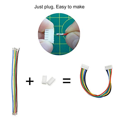 XH 2.54mm Connector Kit with pre-Crimped Cable Wire 2/3/4/5/6/7/8/9/10 Pin Housing JST Adapter Cable Compatible with JST-XH Connector - style: Connector