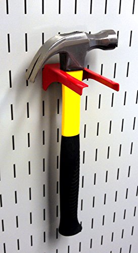Wall Control KT-200-DLX R Slotted Storage Panel Deluxe Hook Kit, Red - color: Red