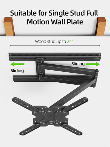 USX MOUNT TV Mount Extension Bracket for TV Wall Plates - size: 16-24 inch, 154 lb