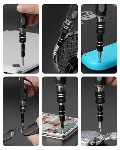 Precision Screwdriver Set, 48 in 1 Mini Screwdriver Set Tool - color: Black, size: 48