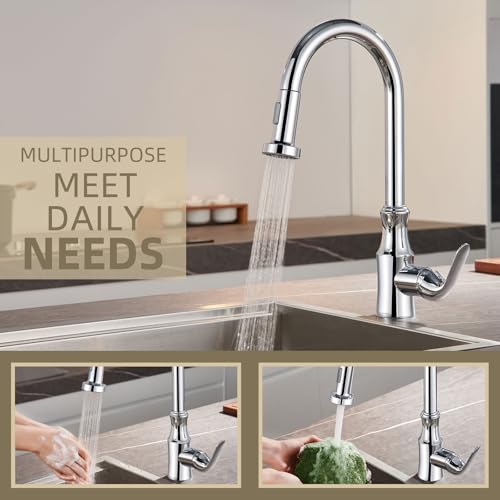 Angle Simple Faucet Head Replacement, Kitchen Sink Sprayer, Chrome - color: Chrome