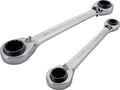 CRAFTSMAN Ratchet Wrench Set, SAE, 2Piece with Ratcheting Box End (CMMT12073) - size: 5/16 x 3/8-in. and 7/16 x 1/2-in