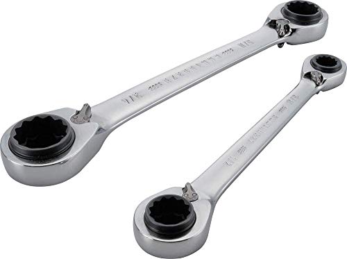 CRAFTSMAN Ratchet Wrench Set, SAE, 2Piece with Ratcheting Box End (CMMT12073) - size: 5/16 x 3/8-in. and 7/16 x 1/2-in