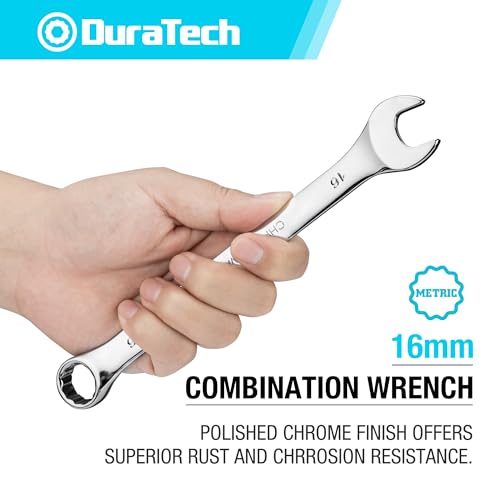 DURATECH 16mm Combination Wrench, Metric - size: 16 mm
