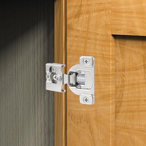 Soft Close Cabinet Hinges for Kitchen, 1/2” Overlay, 4 Pack - size: 1/2 Inch Overlay