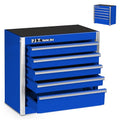 P.I.T. Mini Tool Box,Small Metal Toolbox Organizer with 5 Drawers,Blue | 8.6"W X 4.6"D Cute Size,Q235 Steel,Magnetic Locking Mechanism,PVC Drawer Liners - color: Blue, size: 5-Drawer