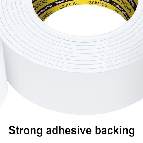 White Foam Tape Weather Stripping Sealing Sponge,1.2in x 9.84FT - color: White, size: 1.2in x 9.84FT