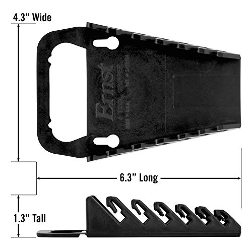 Ernst Manufacturing 5045 Gripper Wrench Organizer, 6 Tool, Black - color: Black, size: 6 Tool, style: Standard