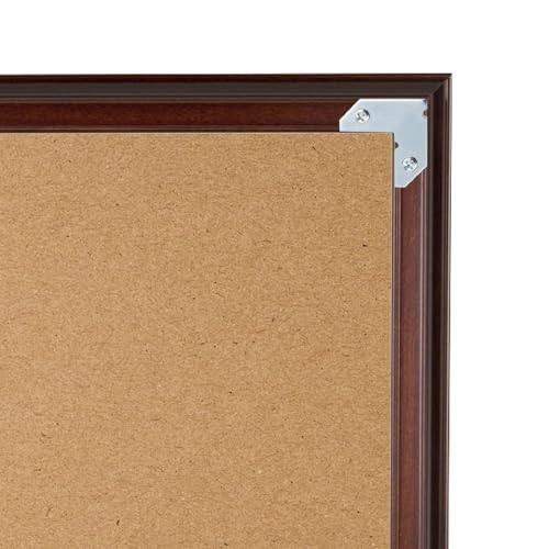 Geesatis 20PCS L-Shaped Corner Brace Plate, 35 x 13 mm Metal Picture Frame Bracket, Silver Tone Flat Plate Fastener for Shelves, Cabinets, Photo Frames, DIY Furniture – Includes Screws & Gaskets