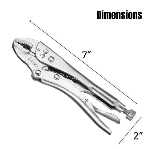 Mr. Pen- Locking Pliers, 7 Inch, Curved Jaw