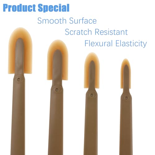 8Pcs Caulking Tool Kit, 4‑size non‑scratch silicone tools