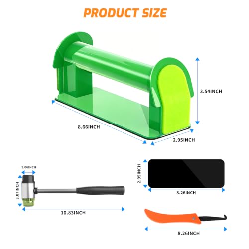 Floor Gap Fixer Tool Heavy Duty, Floor Gap Repair Tool Made of Iron with Sticky Pad、Crack Cleaner and Hammer. Flooring Tools Kit for Laminate, Vinyl Plank, Hardwood