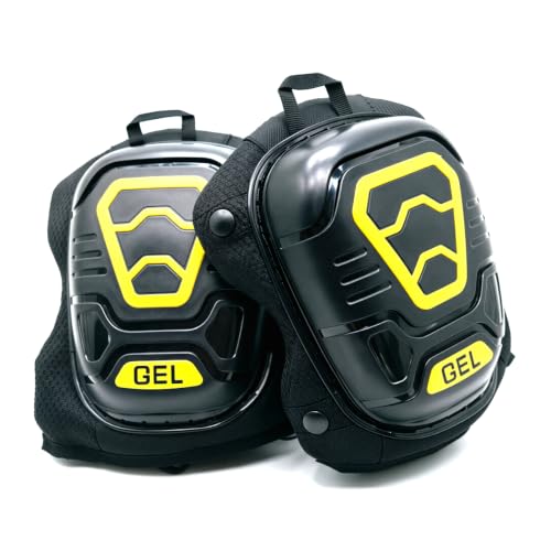 1 Pair Professional Gel Knee Pads for Work with Soft Foam and Gel Cushion — Perfect for Construction
