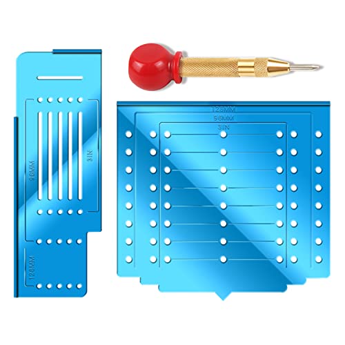 King&Charles Cabinet Hardware Template&Center Punch for Handles Knobs Pulls - size: Classic Align Sizes