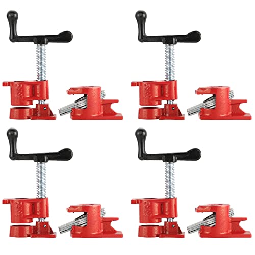 4 Pack 3/4" Wood Gluing Pipe Clamp Set, Pipe Clamps for Woodworking - style: 4 Pack, 3/4"