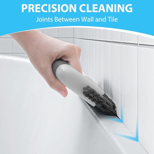 Lumkew Grout Cleaning Brush Cleaner for Floors Tile, Black, 1 Pcs - color: Black