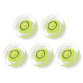 5pcs Small Circular Bubble Spirit Levels - [17.5mm Diameter 6mm Thickness] Mini Round RV Level Leveling Tools for Travel Trailer Turntable Camera, Lime - color: Lime, size: 17.5mm x 6mm
