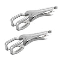 MAXPOWER 10-inch Locking Pliers Welding Clamp, U-shaped Jaw Max Capacity Up to 3.54", 2-Piece Locking Welding Clamps