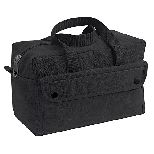 Rothco GI Style Mechanics Tool Bag, Heavy-Duty Canvas Tool Storage - color: Charcoal Grey