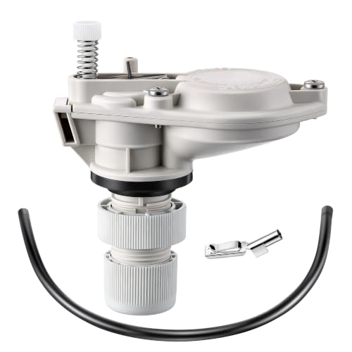 Anti Siphon Toilet Fill Valve Assembly, Toilet Fill Valve Replacement Kit for Most Toilets, Excluding One Piece Low Boys, White