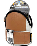 TROXELL USA Super-Soft Large Leatherhead Gray Knee Pads - Comfortable, Adjustable, Washable Kneepads