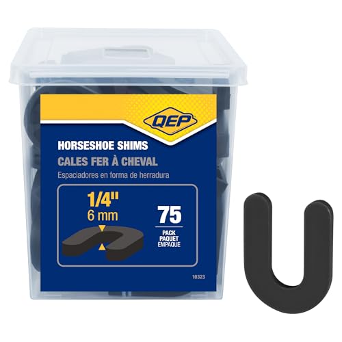 QEP 1/4" Horseshoe Shim Tile Spacers (75 Pack) - style: 1/4-Inch 75-Pack